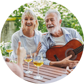 couple at a retirement celebration